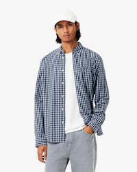 Chemise regular fit à carreaux popeline