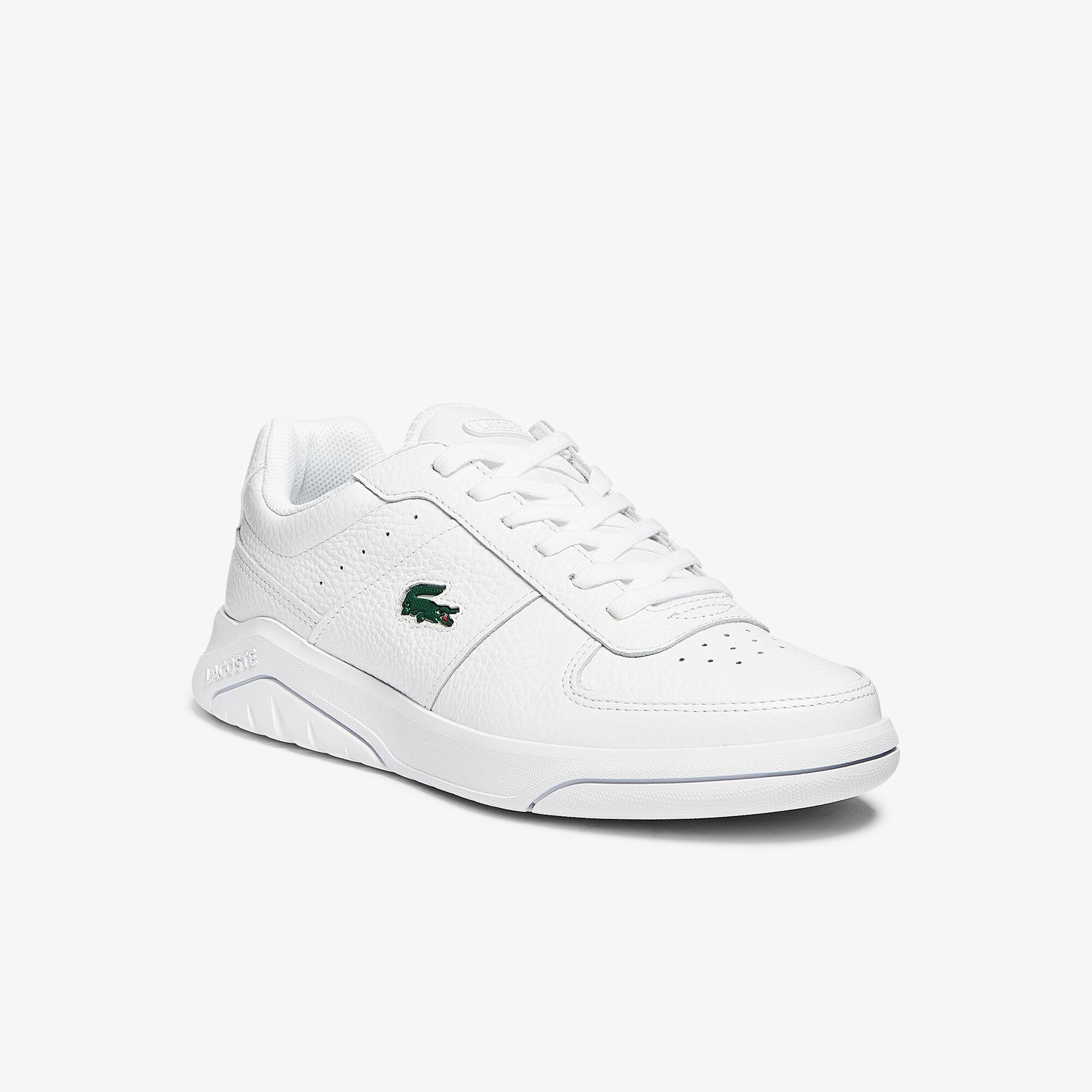 Lacoste Sneakers Game Advance homme en cuir foulonné Taille 44 Blanc