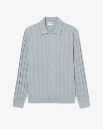 Cardigan col polo c&ocirc;tel&eacute; fluide