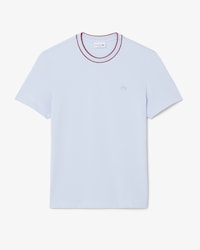 T-shirt en Piqu&eacute; stretch col ray&eacute;