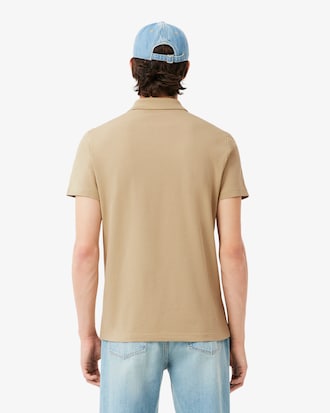 Polo regular fit en coton m&eacute;lang&eacute;