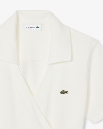 Robe polo portefeuille mini Piqu&eacute; stretch