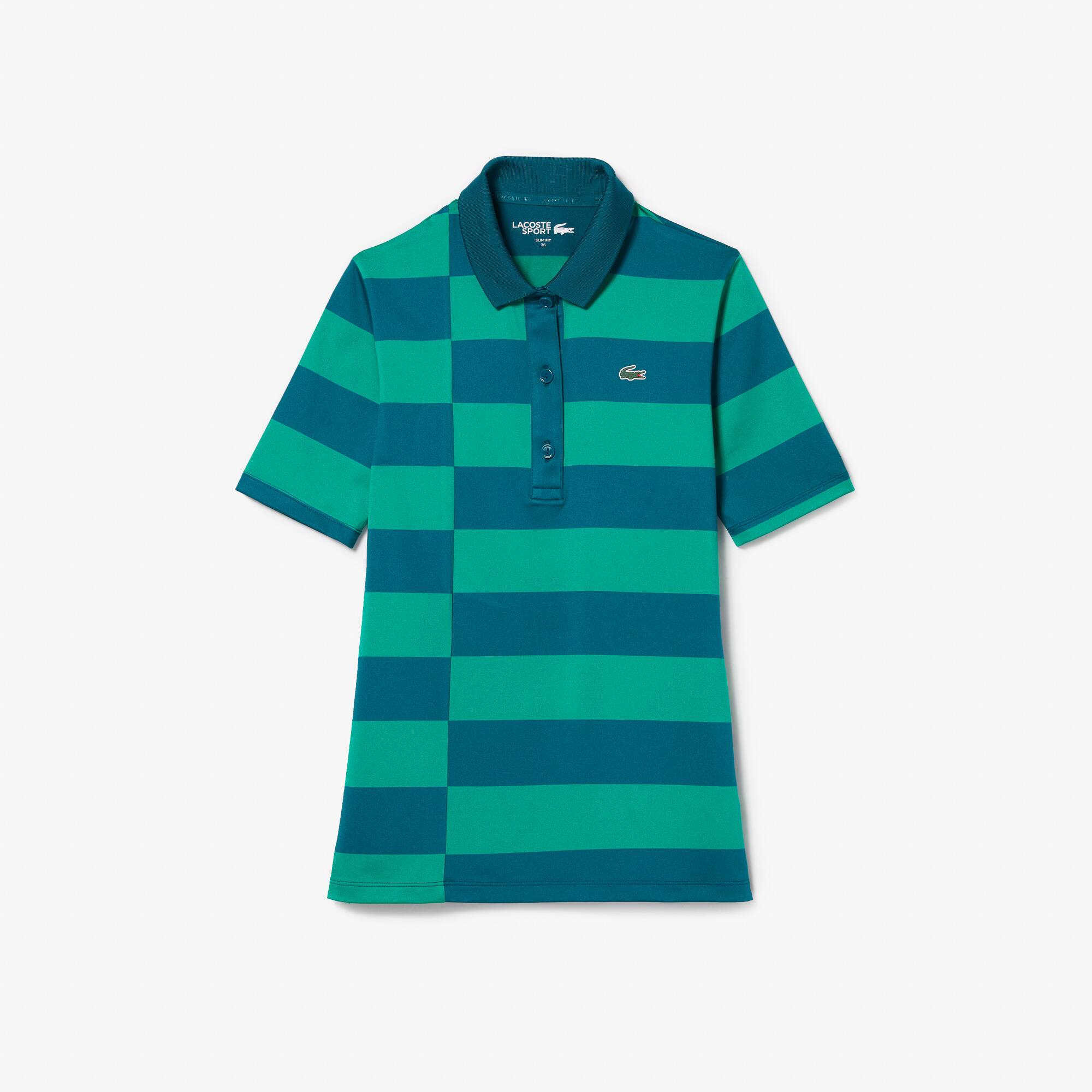 Lacoste Polo femme Golf Lacoste SPORT avec rayures en jersey technique. 1 Lacoste Polo femme Golf Lacoste SPORT avec rayures en jersey technique. 1