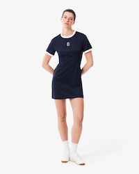 Robe t-shirt coton avec badge