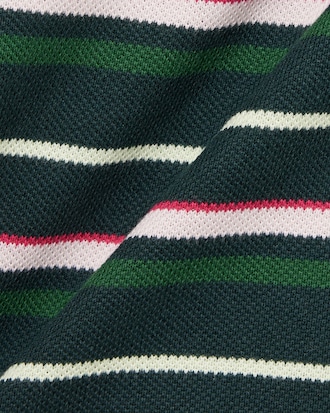 Polo en Petit Piqu&eacute; rayures contrast&eacute;es