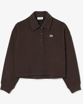 Sweatshirt oversize col polo molleton