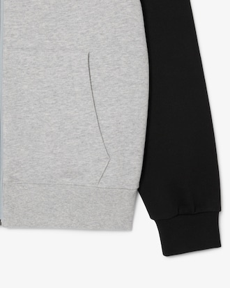 Sweatshirt &agrave; capuche zipp&eacute; color-block