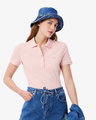 Polo L.12.D slim fit en mini piqué stretch