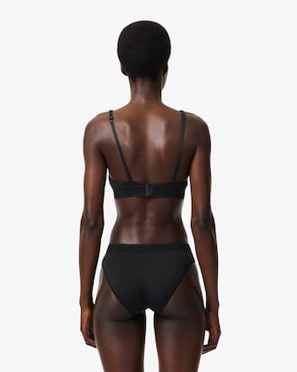 Brassi&egrave;re microfibre ceinture ajour&eacute;e