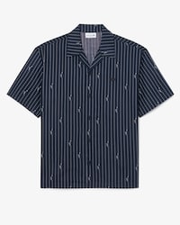 Chemise relaxed fit twill imprim&eacute;