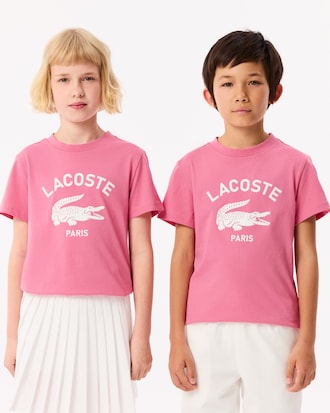 T-shirt coton imprimé signature