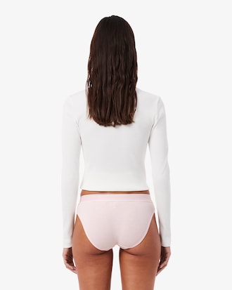 Culotte coton côtelé crocodile brodé