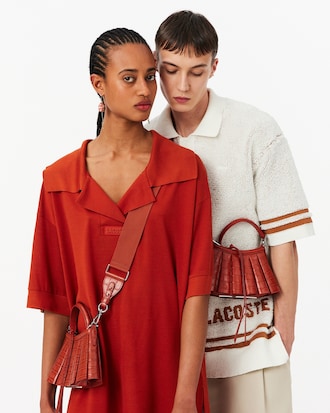 Mini sac Lenglen D&eacute;fil&eacute; en cuir effet crocodile