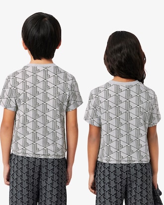 T-shirt coton imprimé monogramme