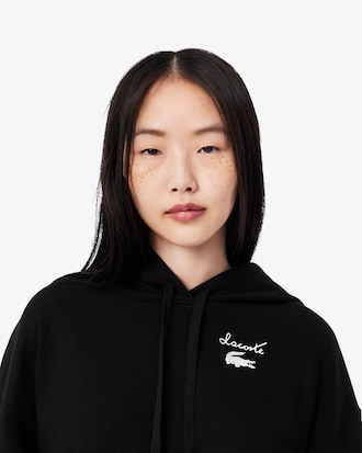 Sweatshirt à capuche molleton siglé