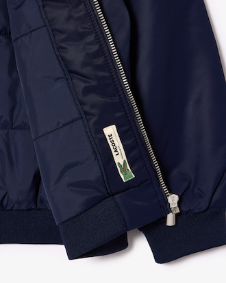 Blouson teddy nylon color-block