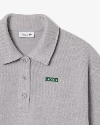 Sweatshirt col polo c&ocirc;tel&eacute; oversize