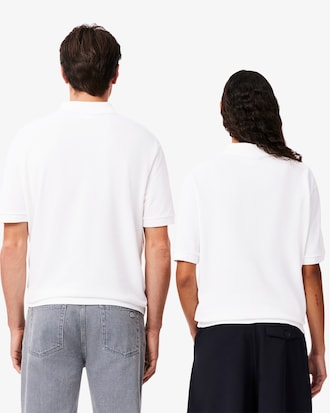 Polo L.12.12 loose fit en Piqué avec badge