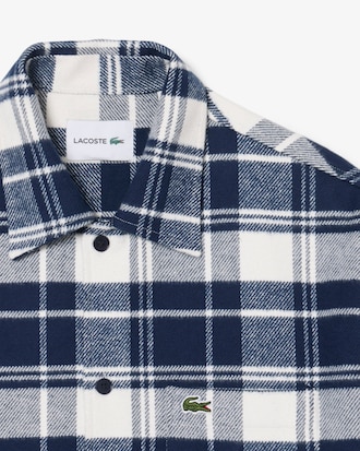 Surchemise twill de coton &agrave; carreaux