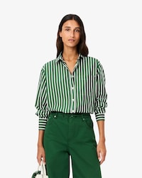 Chemise oversize en popeline de coton
