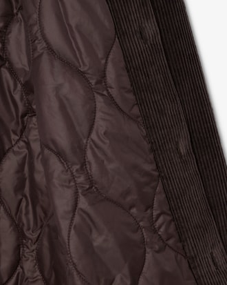 Surchemise oversize velours c&ocirc;tel&eacute;