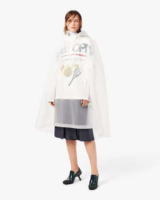 Parka poncho oversize imprim&eacute; D&eacute;fil&eacute;