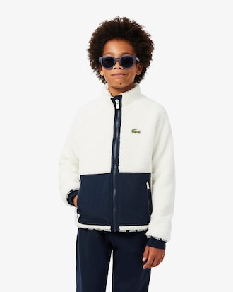 Veste mixte color-block polaire sherpa