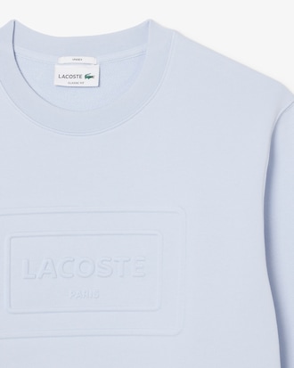 Sweatshirt molleton marquage emboss&eacute;