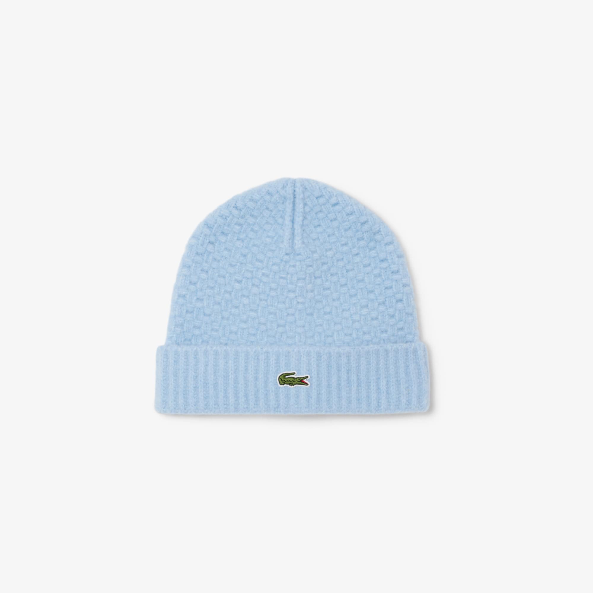 Lacoste Bleu Bonnet Sans Revers Lacoste Bonnet Laine Revers Côtelé