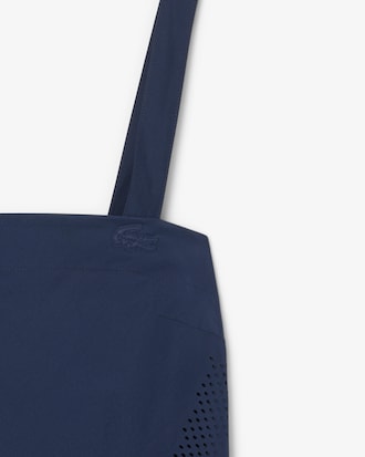 Robe longue plissée à bretelles