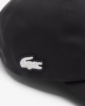 Casquette déperlante crocodile à strass