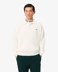 Pull col polo coton fabriqu&eacute; en France