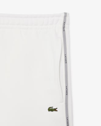 Short regular fit molleton bandes sigl&eacute;es