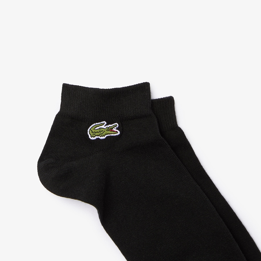 Lot De 3 Paires De Chaussettes Basses Lacoste Sport En Coton Uni Lacoste