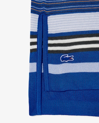 Polo oversize Piqu&eacute; satin&eacute; ray&eacute; D&eacute;fil&eacute;