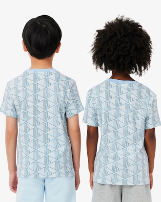 T-shirt coton imprimé monogramme