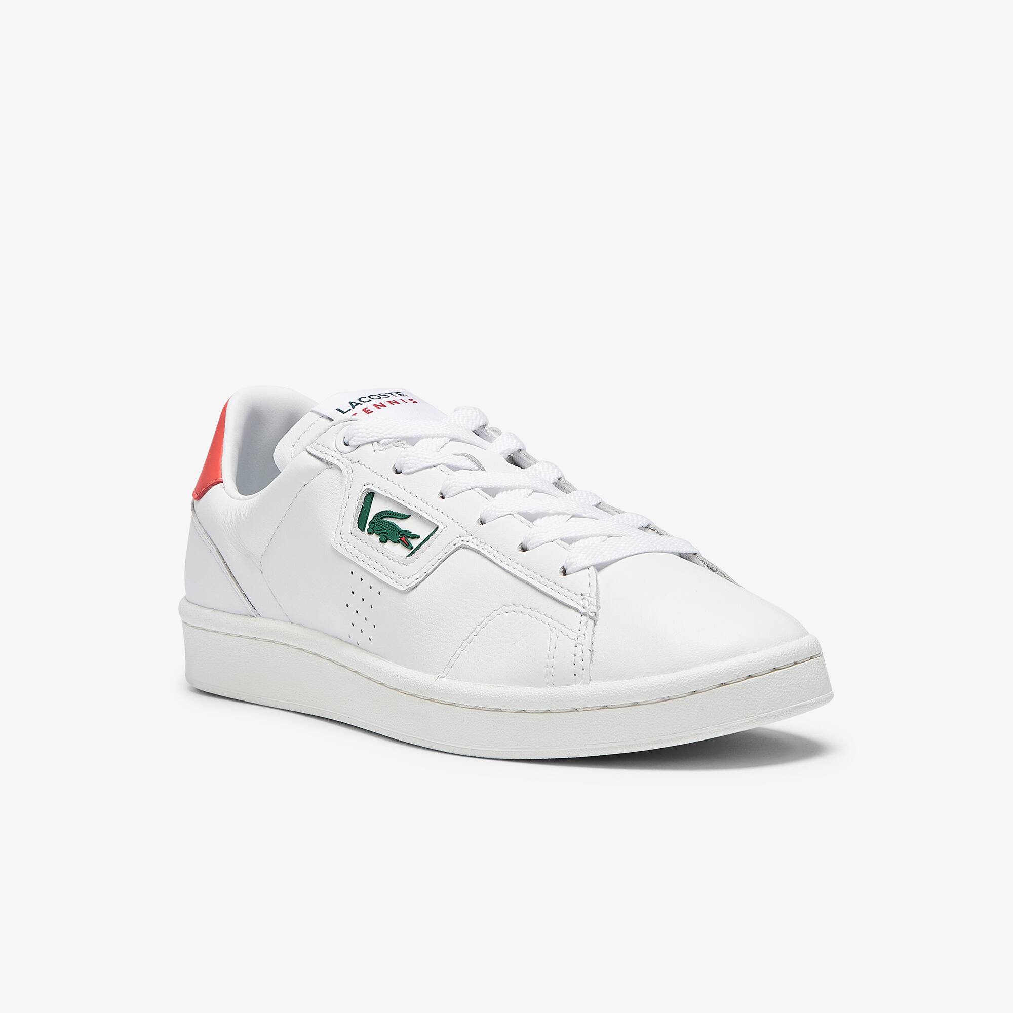 Lacoste Sneakers Masters Classic femme en cuir Taille 39.5 Blanc/rose