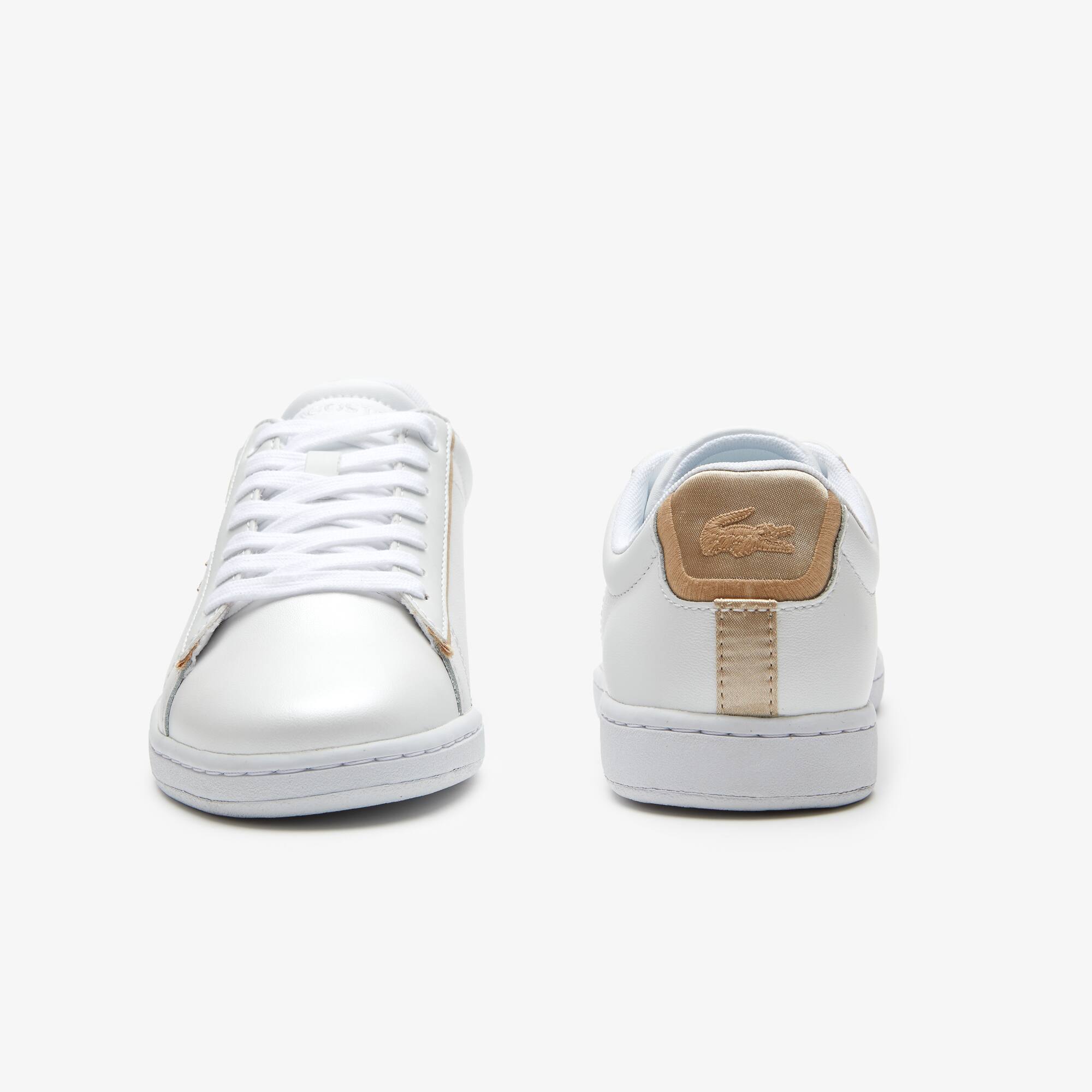 basket lacoste femme argent