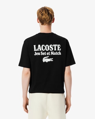 T-shirt loose fit jersey &eacute;pais imprim&eacute;