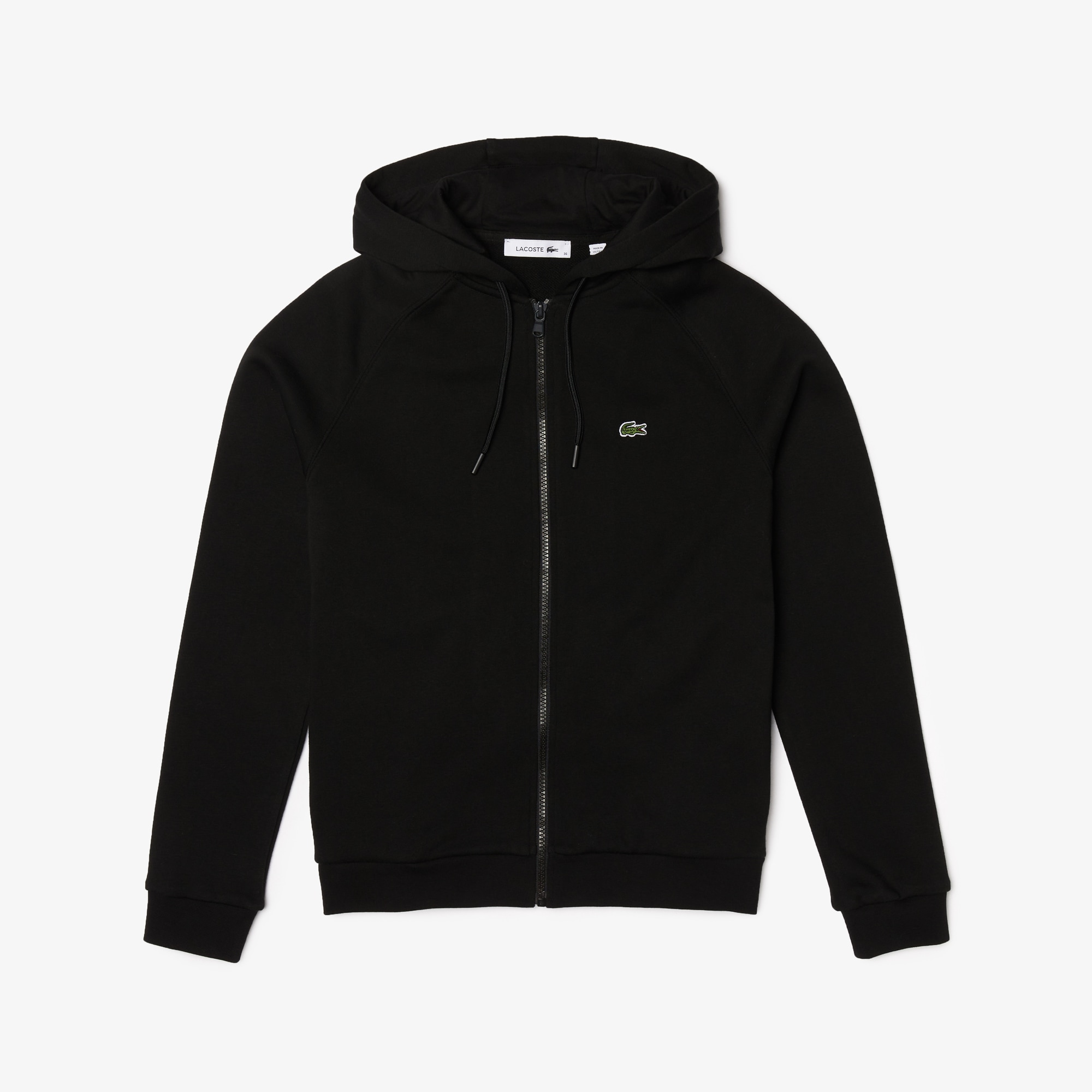 sweatshirt à capuche lacoste sport en molleton uni