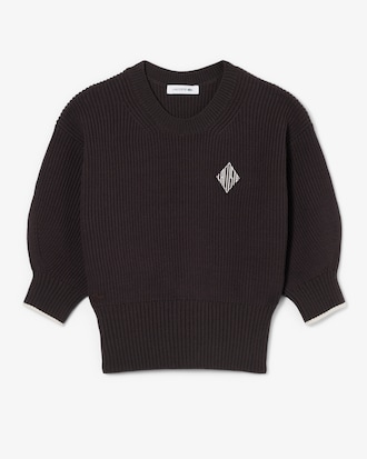 Pull col rond coton
