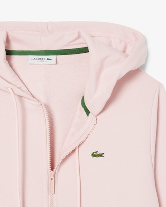 Sweatshirt zipp&eacute; &agrave; capuche molleton