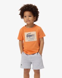 T-shirt badge graphique coton