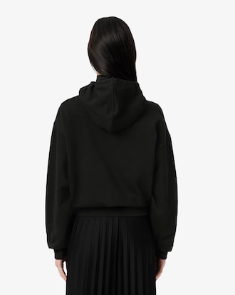 Sweatshirt oversize à capuche siglé