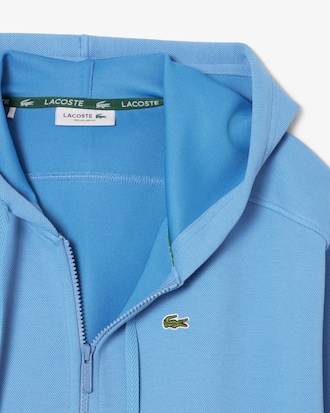 Sweatshirt &agrave; capuche zipp&eacute; en Piqu&eacute;