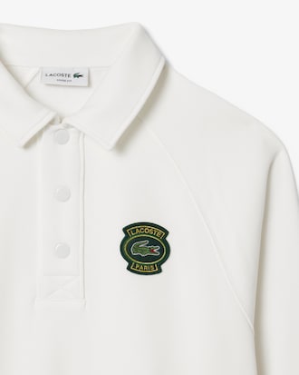 Sweatshirt col polo loose fit molleton
