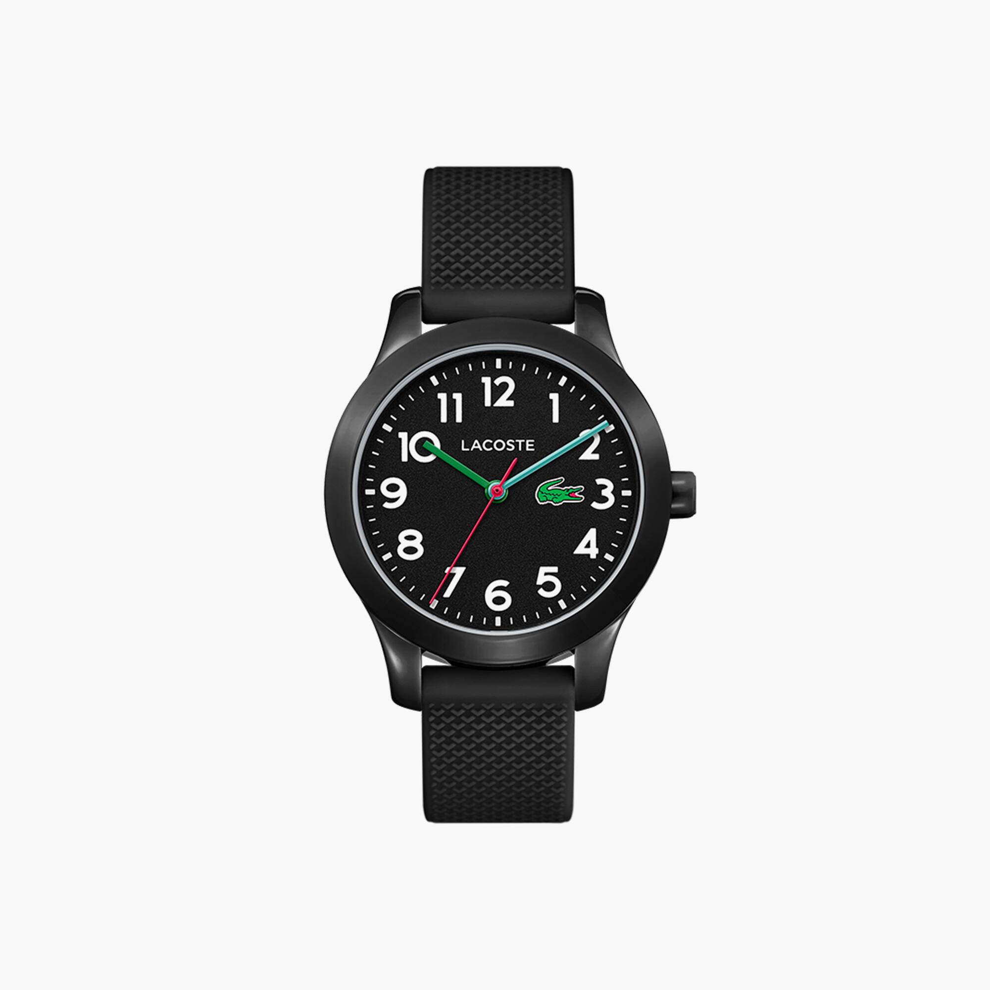 Montre enfant Lacoste.12.12 avec bracelet en silicone noir Taille Taille unique Noir