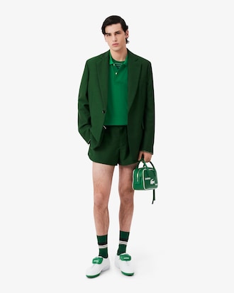 Polo classic fit Piqu&eacute; soie D&eacute;fil&eacute;