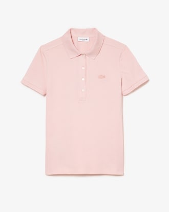 Polo L.12.D slim fit en mini piqu&eacute; stretch