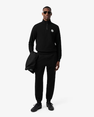 Sweatshirt col montant zippé imprimé